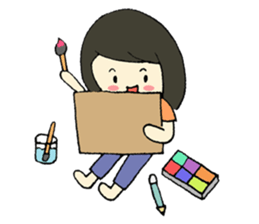 Mim on holiday By Immimmim sticker #2060678