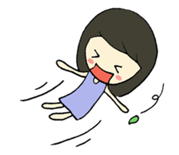 Mim on holiday By Immimmim sticker #2060679