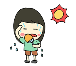 Mim on holiday By Immimmim sticker #2060680