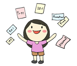 Mim on holiday By Immimmim sticker #2060684