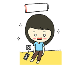 Mim on holiday By Immimmim sticker #2060688