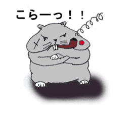 Larva? It's hamstar! sticker #2060781