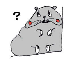 Larva? It's hamstar! sticker #2060787