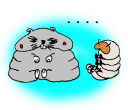 Larva? It's hamstar! sticker #2060802