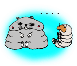 Larva? It's hamstar! sticker #2060802