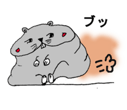 Larva? It's hamstar! sticker #2060811