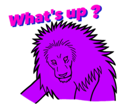 The Speaking Lion (English version) sticker #2060853