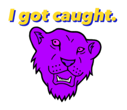 The Speaking Lion (English version) sticker #2060885