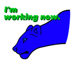 The Speaking Lion (English version) sticker #2060889