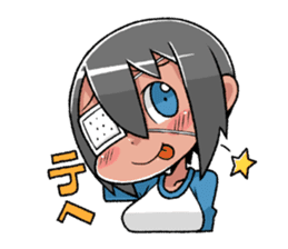 Eye patch girl Gigi-chan sticker #2061115