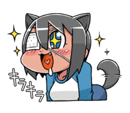 Eye patch girl Gigi-chan sticker #2061122