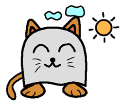 cloth cat sticker #2061627