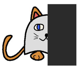 cloth cat sticker #2061636