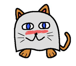 cloth cat sticker #2061638