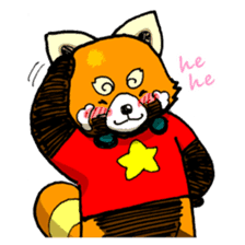 Lesser panda "Letsu". (EN ver) sticker #2061944