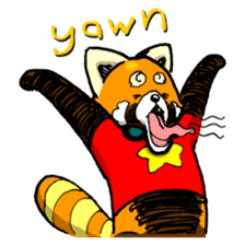 Lesser panda "Letsu". (EN ver) sticker #2061950