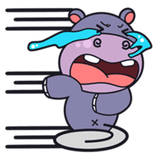 Jumbo - the big & cute hippo - sticker #2062031