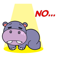 Jumbo - the big & cute hippo - sticker #2062036
