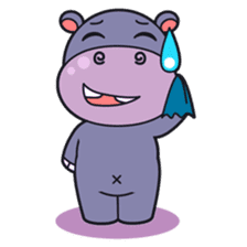 Jumbo - the big & cute hippo - sticker #2062039