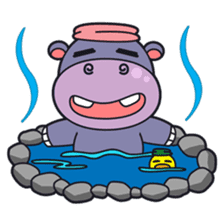 Jumbo - the big & cute hippo - sticker #2062041