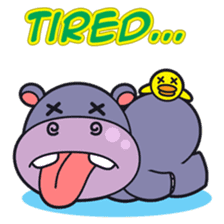 Jumbo - the big & cute hippo - sticker #2062049