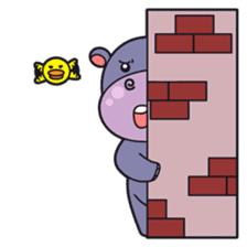 Jumbo - the big & cute hippo - sticker #2062051