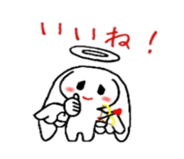 Ten usa(Angel rabbit) sticker #2062416