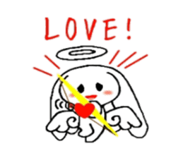 Ten usa(Angel rabbit) sticker #2062423