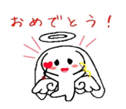 Ten usa(Angel rabbit) sticker #2062451