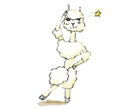 Fluffy Alpaca Family sticker #2062881