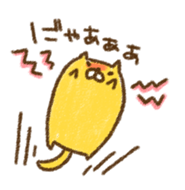 crayon cat sticker #2063267