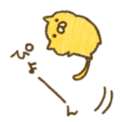 crayon cat sticker #2063291