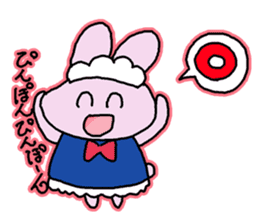 Rabbit maids conversation [Holiday] sticker #2063679