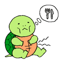 Turtle's life in English sticker #2064980
