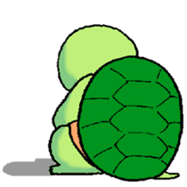 Turtle's life in English sticker #2064989