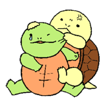 Turtle's life in English sticker #2064993