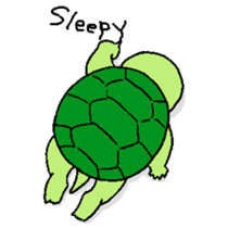 Turtle's life in English sticker #2064998