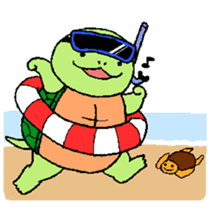 Turtle's life in English sticker #2064999