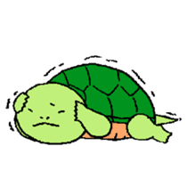 Turtle's life in English sticker #2065005