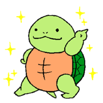 Turtle's life in English sticker #2065010