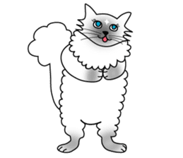 White cat Riri sticker #2065213