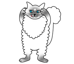 White cat Riri sticker #2065214