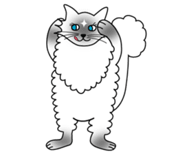 White cat Riri sticker #2065214