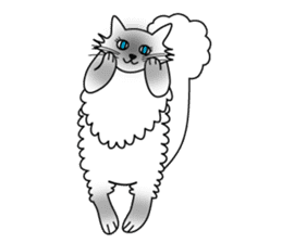 White cat Riri sticker #2065215