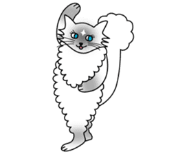 White cat Riri sticker #2065217