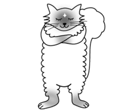 White cat Riri sticker #2065219