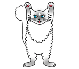 White cat Riri sticker #2065220