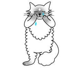 White cat Riri sticker #2065221