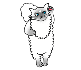 White cat Riri sticker #2065222