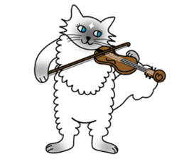 White cat Riri sticker #2065225